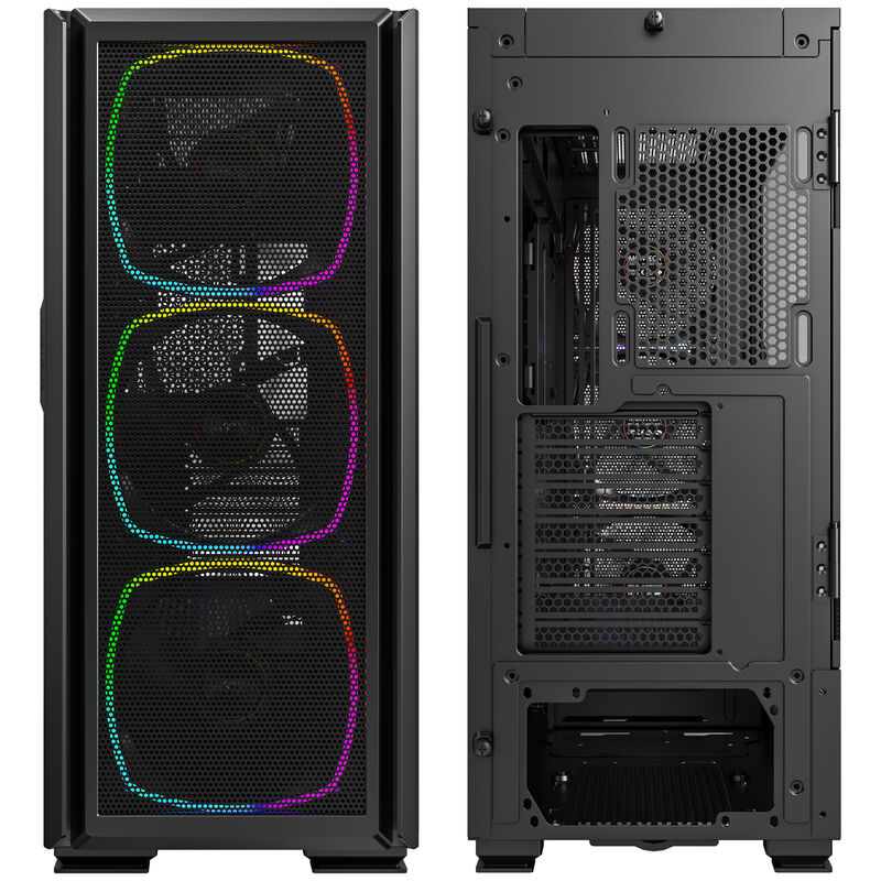 Montech SKY TWO GX kabinett montert med komponenter