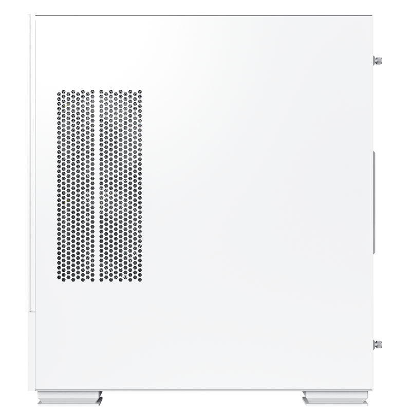 Nærbilde av tempered glass sidepanel på Montech SKY TWO