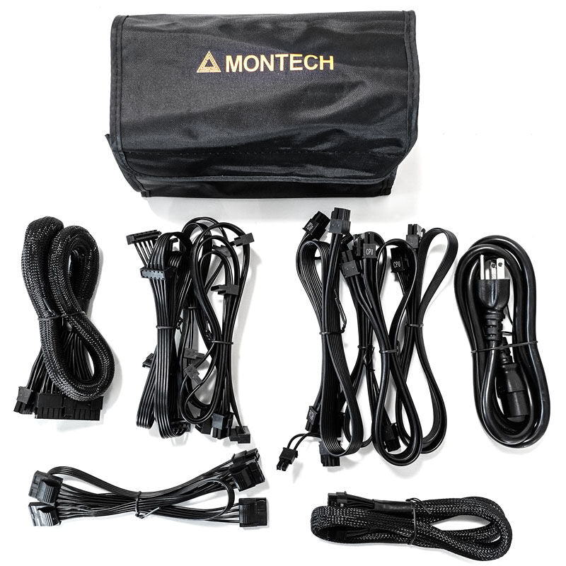 Montech Titan Gold strømforsyning 850 W sideprofil