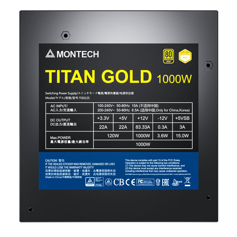 Montech Titan Gold installert i gaming-PC