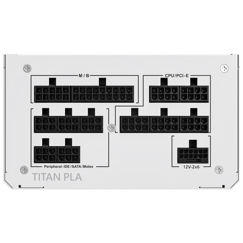 Montech Titan PLA strømforsyning montert i PC-kabinett