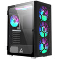 Montech X3 Glass kabinett midtårn RGB herdet glass svart forfra