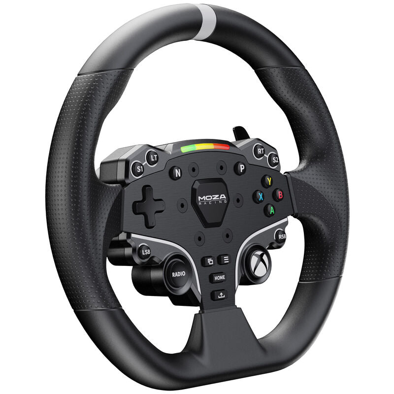 MOZA ES-Xbox simracingratt 280 mm aluminium RGB forfra