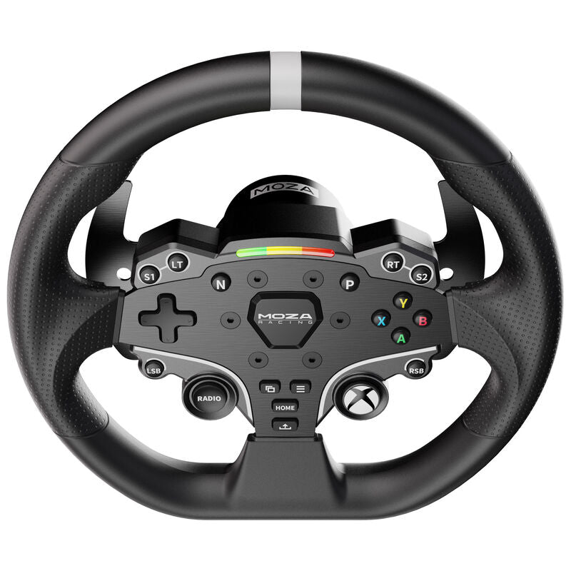 MOZA ES-Xbox simracingratt 280 mm aluminium RGB montert på rigg