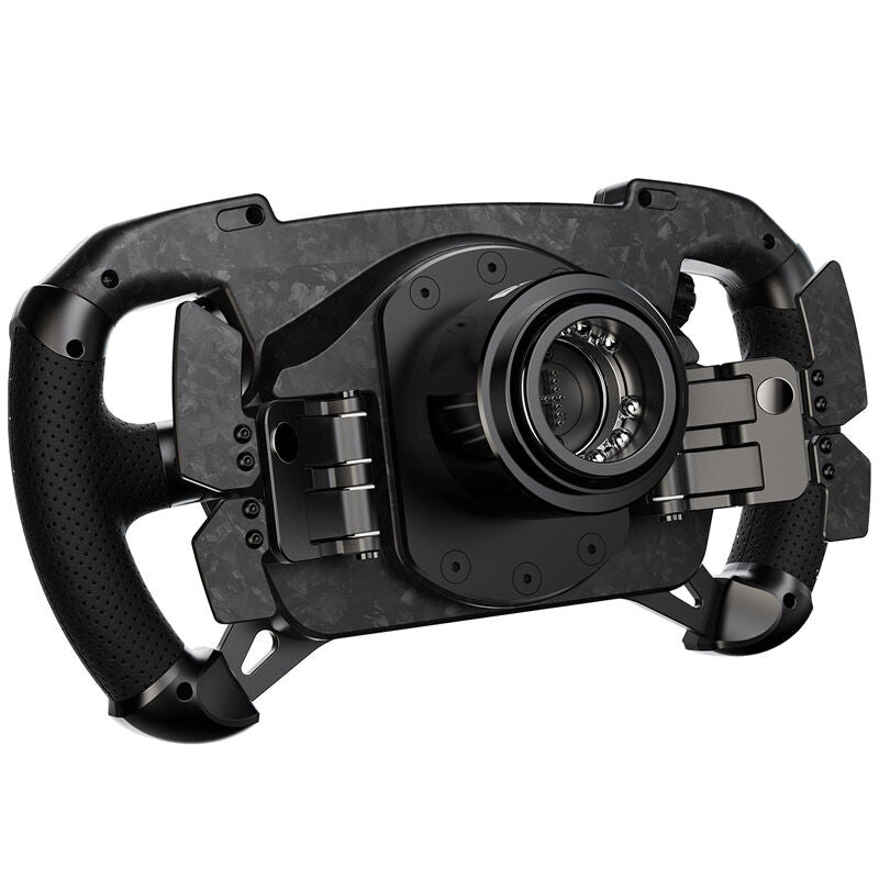 MOZA GS V2P simracingratt aluminium Quick-Release RGB montert på wheelbase