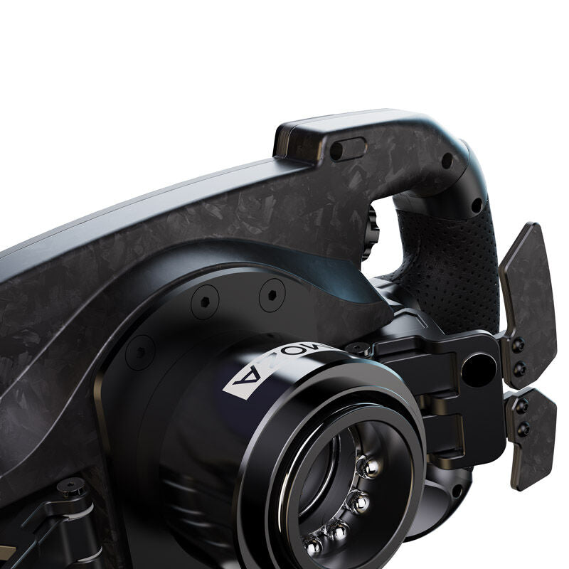 MOZA GS V2P simracingratt aluminium Quick-Release RGB sideprofil