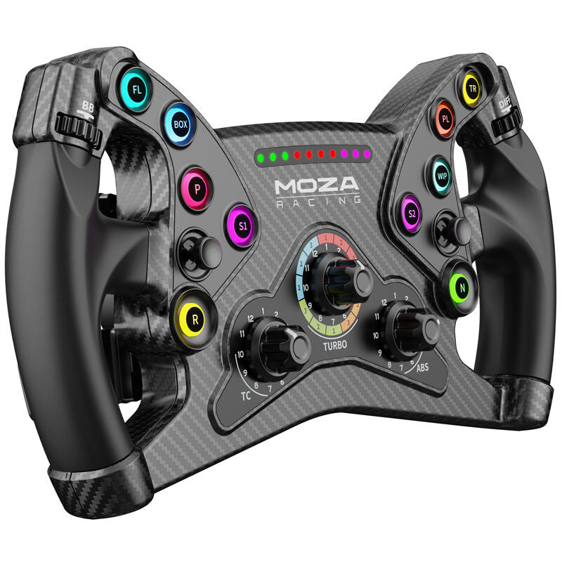 MOZA KS GT gamingratt 30 cm RGB Quick-Release forfra