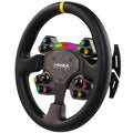 MOZA RS V2 rundt ratt 33 cm lær RGB forfra