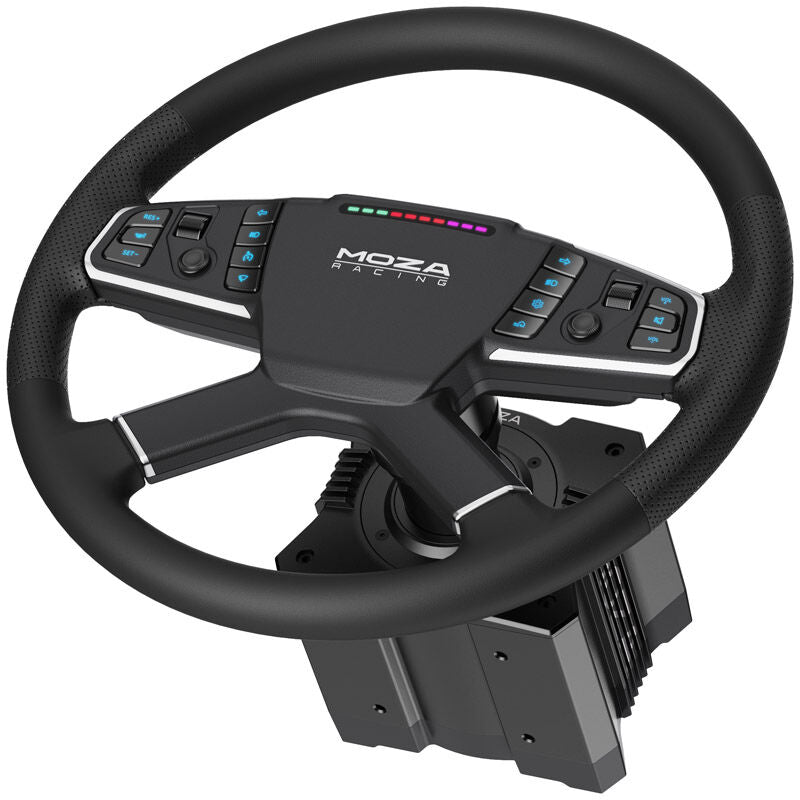MOZA TSW Truck Wheel simracingratt detalj av knapper