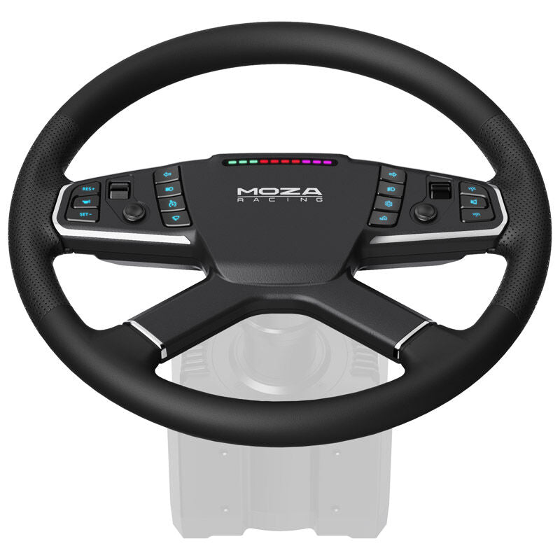 MOZA TSW Truck Wheel simracingratt montert på wheelbase