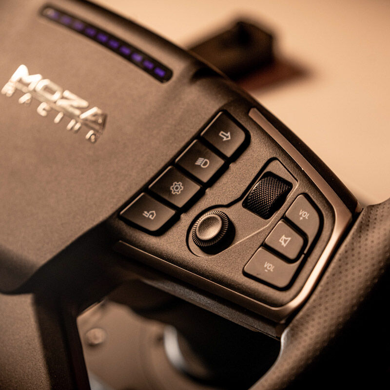 MOZA TSW Truck Wheel simracingratt med perforert kunstskinn