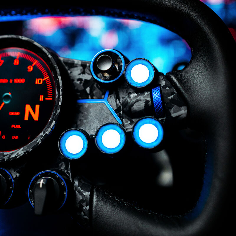 MOZA Vision GS simracing gamingratt RGB aluminium knappbelysning