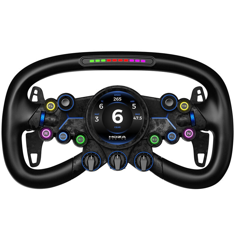 MOZA Vision GS simracing gamingratt RGB aluminium bakside
