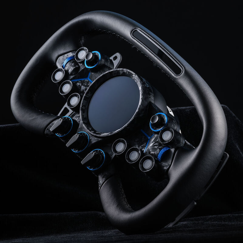 MOZA Vision GS simracing gamingratt RGB aluminium knappdetalj
