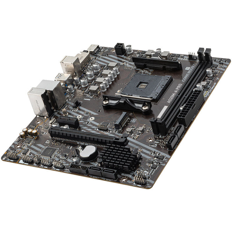 Montert MSI A520M-A Pro hovedkort i PC