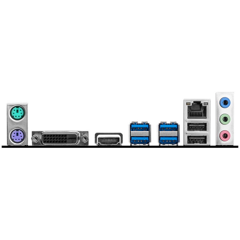 Montert MSI B450M-A PRO Max II hovedkort i PC-kabinett