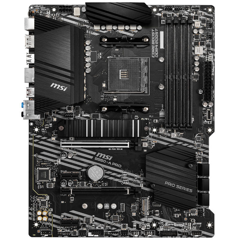 Detaljbilde av MSI B550-A Pro hovedkort