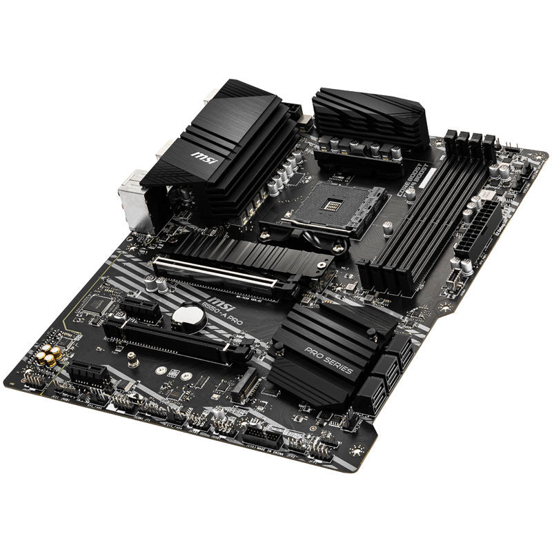 Nærbilde av MSI B550-A Pro PCIe 4.0 slot
