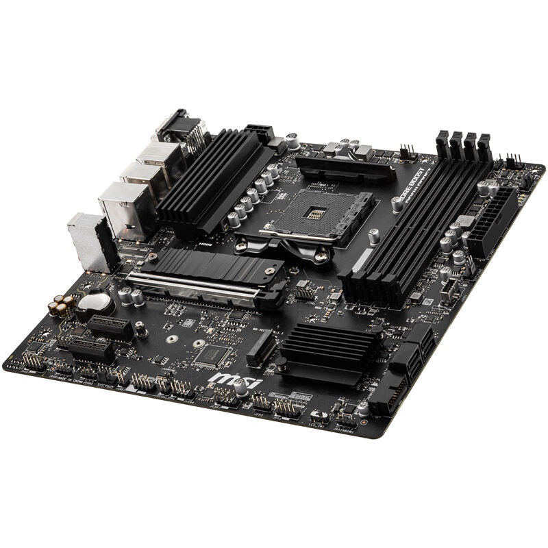 Montert MSI B550M Pro-VDH i kabinett