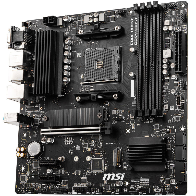MSI B550M Pro-VDH hovedkort RGB header detalj