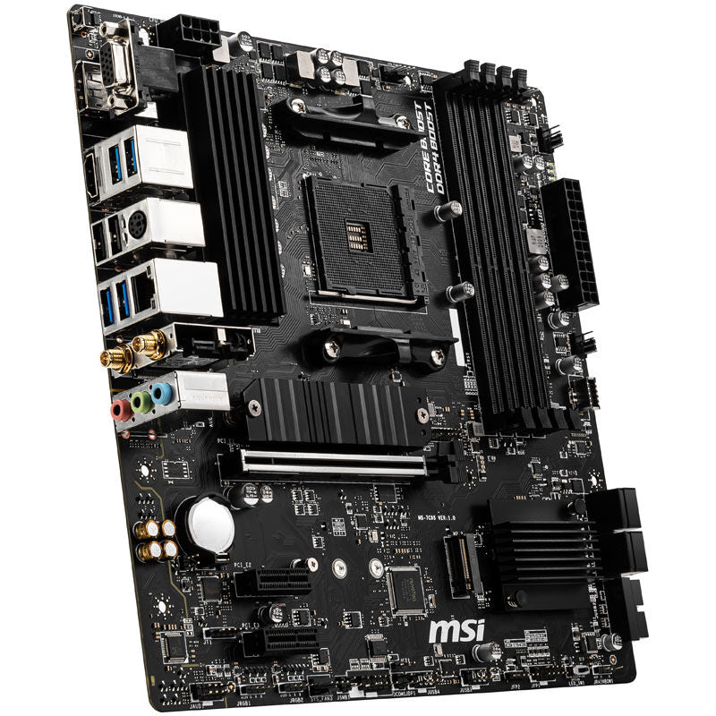 Bakside av MSI B550M Pro-VDH WiFi hovedkort