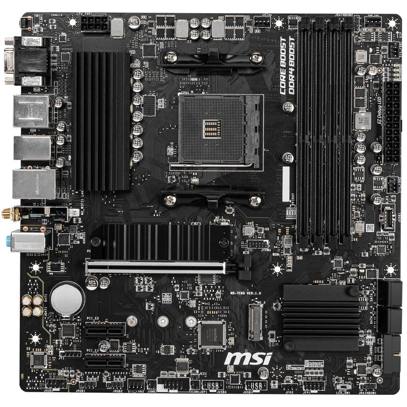 Detaljbilde av PCIe 4.0 slot på MSI B550M Pro-VDH WiFi