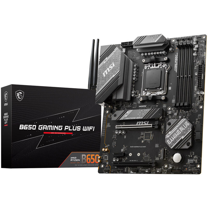 MSI B650 Gaming Plus WiFi hovedkort forfra
