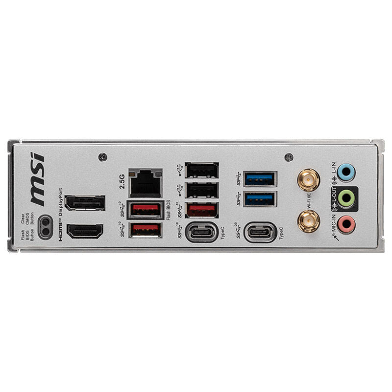 MSI B650M Project Zero hovedkort montert i kabinett