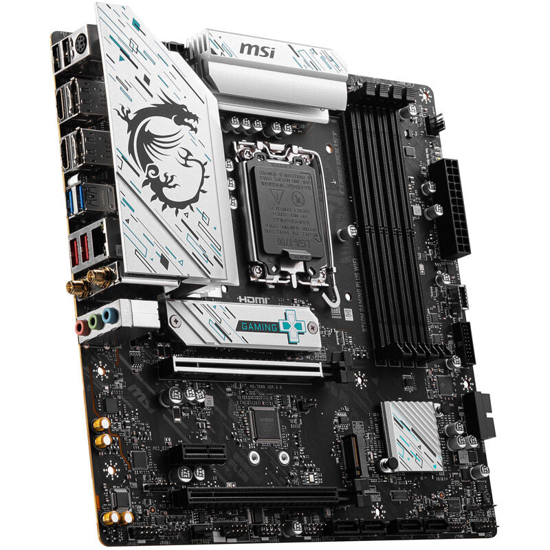 MSI B760M Gaming Plus WiFi hovedkort bakside