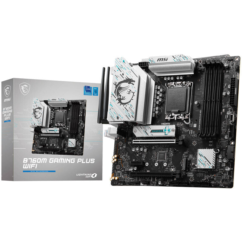 MSI B760M Gaming Plus WiFi hovedkort frontside