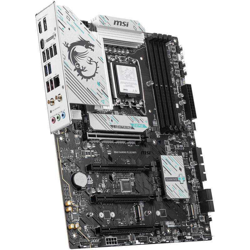 MSI B860 Gaming Plus WiFi hovedkort bakside