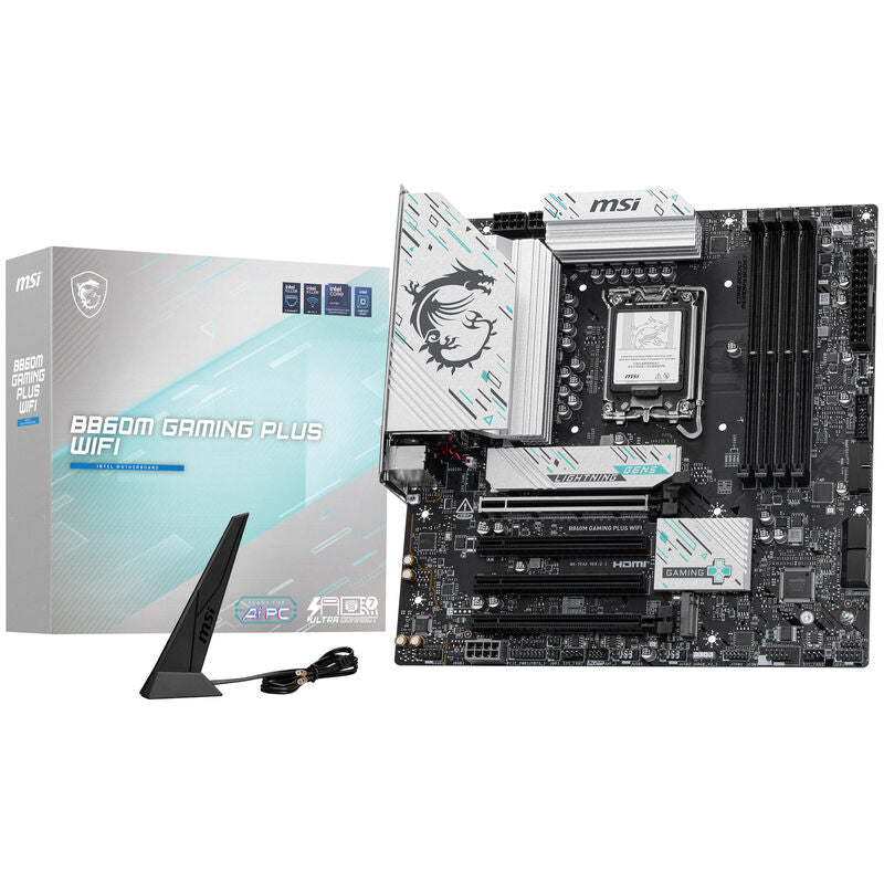 MSI B860M Gaming Plus WiFi hovedkort forfra