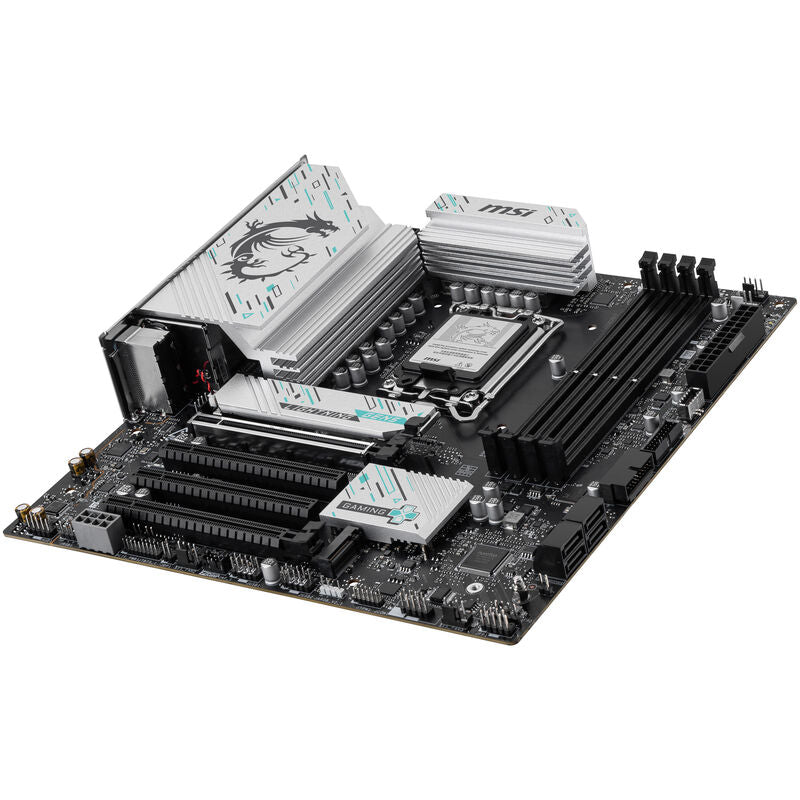 Montert MSI B860M Gaming Plus WiFi hovedkort i PC-kasse