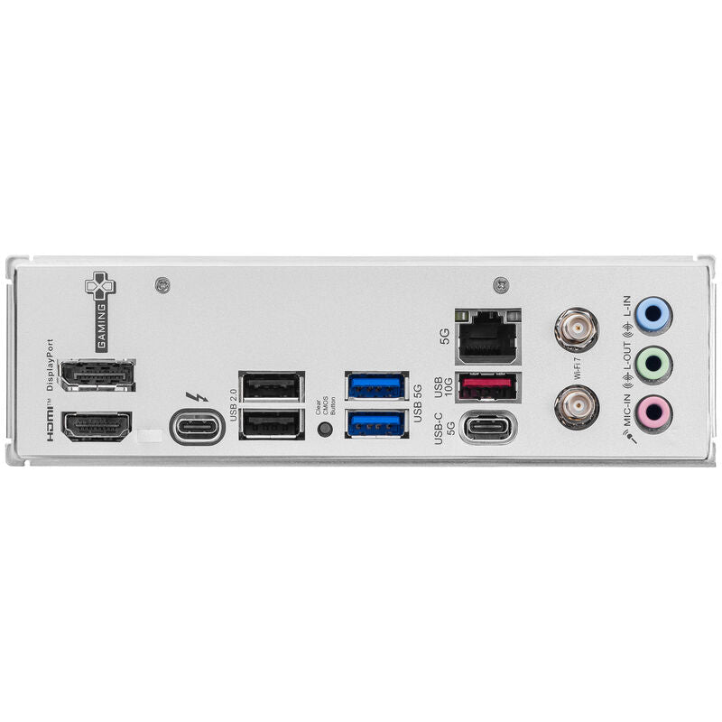 Nærbilde av PCIe-spor på MSI B860M Gaming Plus WiFi