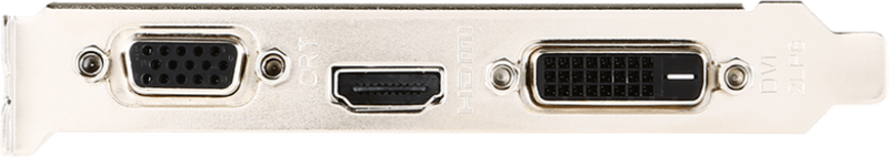 MSI GeForce GT 710 Low Profile grafikkort 2 GB DDR3 vifteløs montert