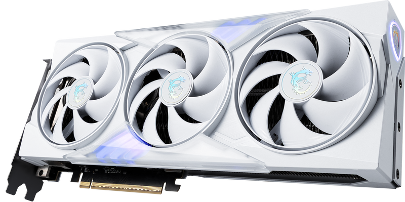 MSI GeForce RTX 5060 Ti Gaming Trio OC White montert i PC