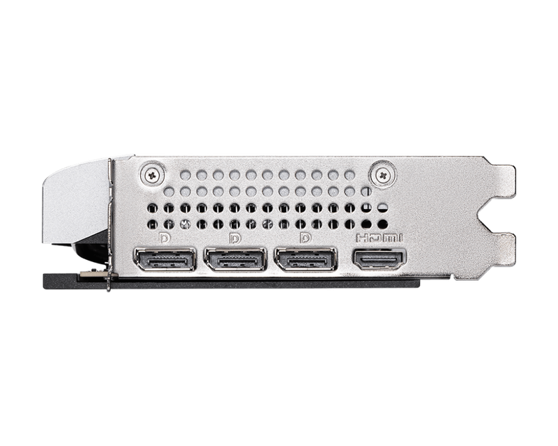 Nærbilde av MSI GeForce RTX 5060 Ti Ventus 2X OC Plus kjølesystem