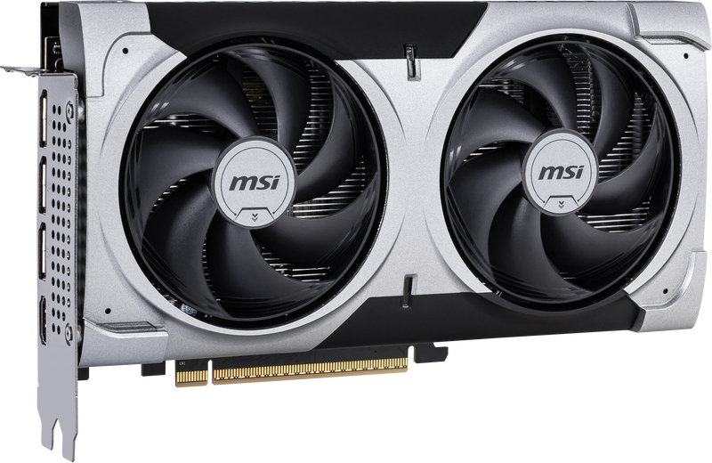 MSI GeForce RTX 5060 Ti Ventus 2X OC Plus montert i PC