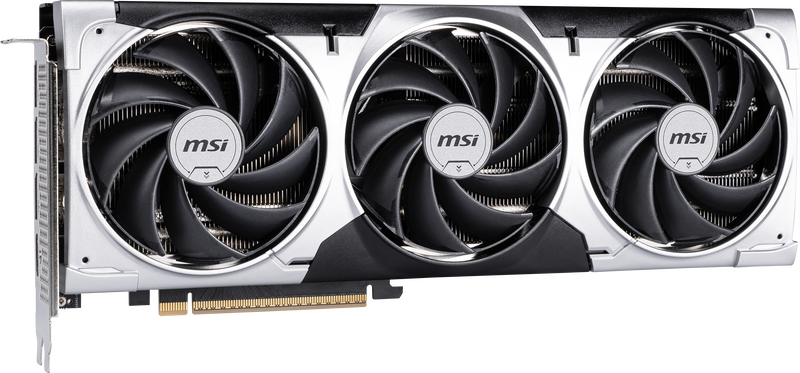 Visning av MSI GeForce RTX 5060 Ti Ventus 3X OC PCIe kontakt