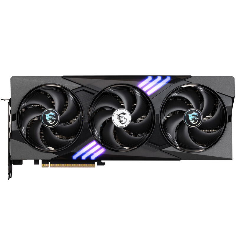 MSI GeForce RTX 5070 Ti Gaming Trio OC Plus detalj av vifte