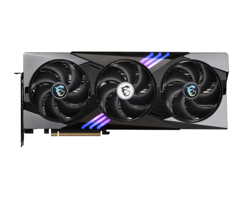 MSI GeForce RTX 5080 Gaming Trio OC grafikkort bakside