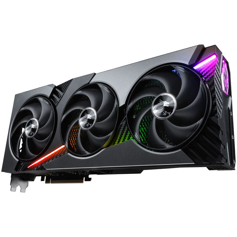 RGB-lys på MSI GeForce RTX 5080 Vanguard SOC grafikkort