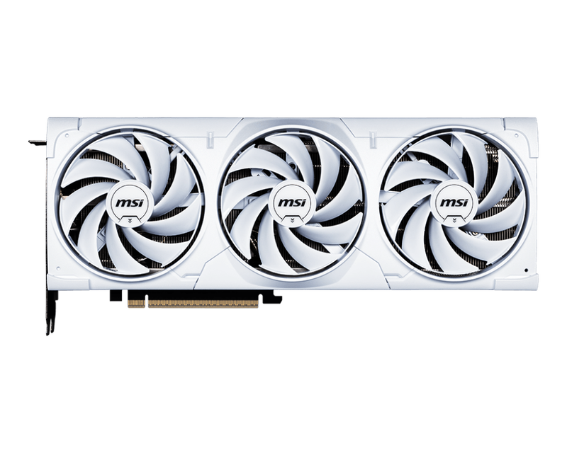MSI GeForce RTX 5080 Ventus 3X OC White grafikkort bakside