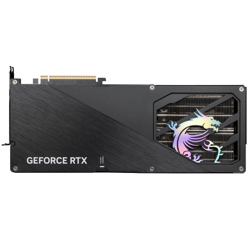 MSI GeForce RTX 5090 Gaming Trio OC grafikkort sett ovenfra