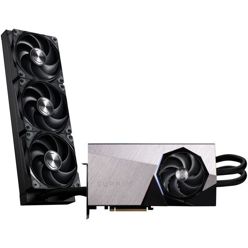 MSI GeForce RTX 5090 Suprim Liquid SOC grafikkort bakside