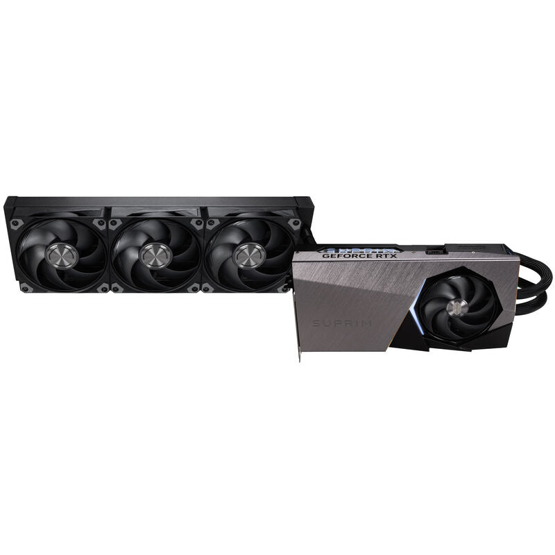 MSI GeForce RTX 5090 Suprim Liquid SOC grafikkort ventilatorer