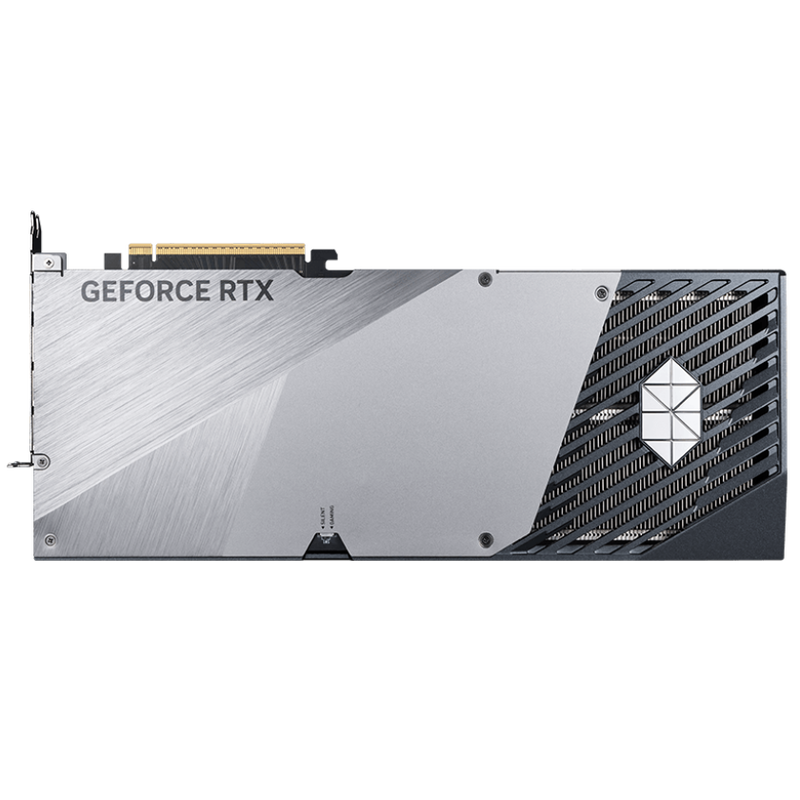 Nærbilde av MSI GeForce RTX 5090 Suprim SOC grafikkort rgb-belysning