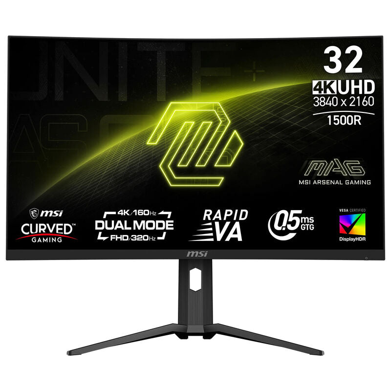 MSI MAG 321CUPDFDE 31,5" curved gamingskjerm bakside