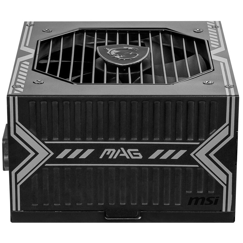Nærbilde av MSI MAG A750BN strømforsyning vifte