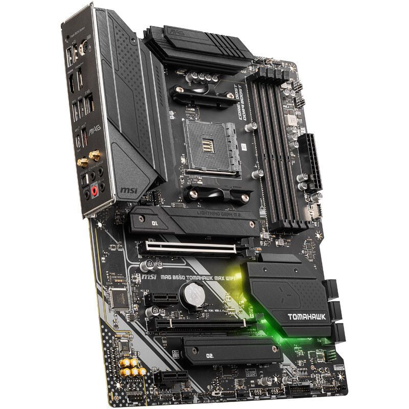 MSI MAG B550 Tomahawk Max WiFi hovedkort bakside